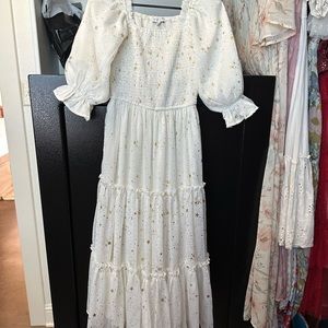 Ivy city co white midsummer dress
